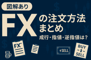 【図解あり】FXの注文方法まとめ｜成行・指値・逆指値とは？
