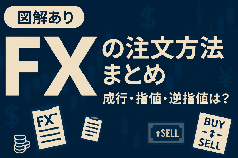 【図解あり】FXの注文方法まとめ｜成行・指値・逆指値とは？